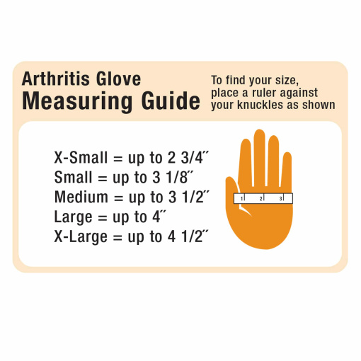 Imak Arthritis Glove Measuring Guide Sizing Chart